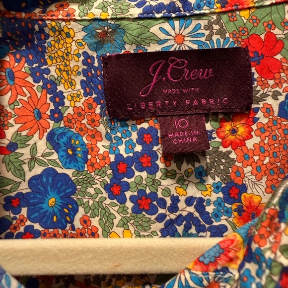 NWOT- Liberty of London x J. Crew Margaret Annie Floral Print- Size 10 - Picture 3 of 4